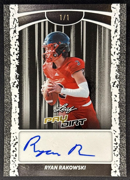 Rustan Rigdon 2026 Leaf Metal Baseball Auto Crystal Black 1/1 front