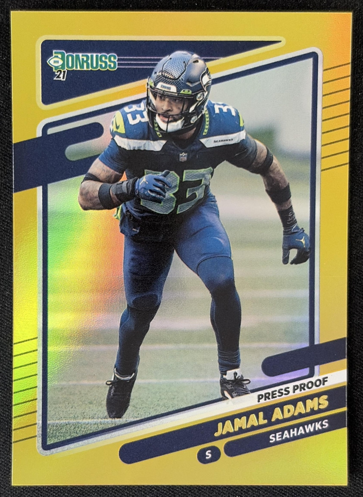 Jamal Adams 2021 Panini Donruss Press Proof Premium Seahawks - Seattle Seahawks