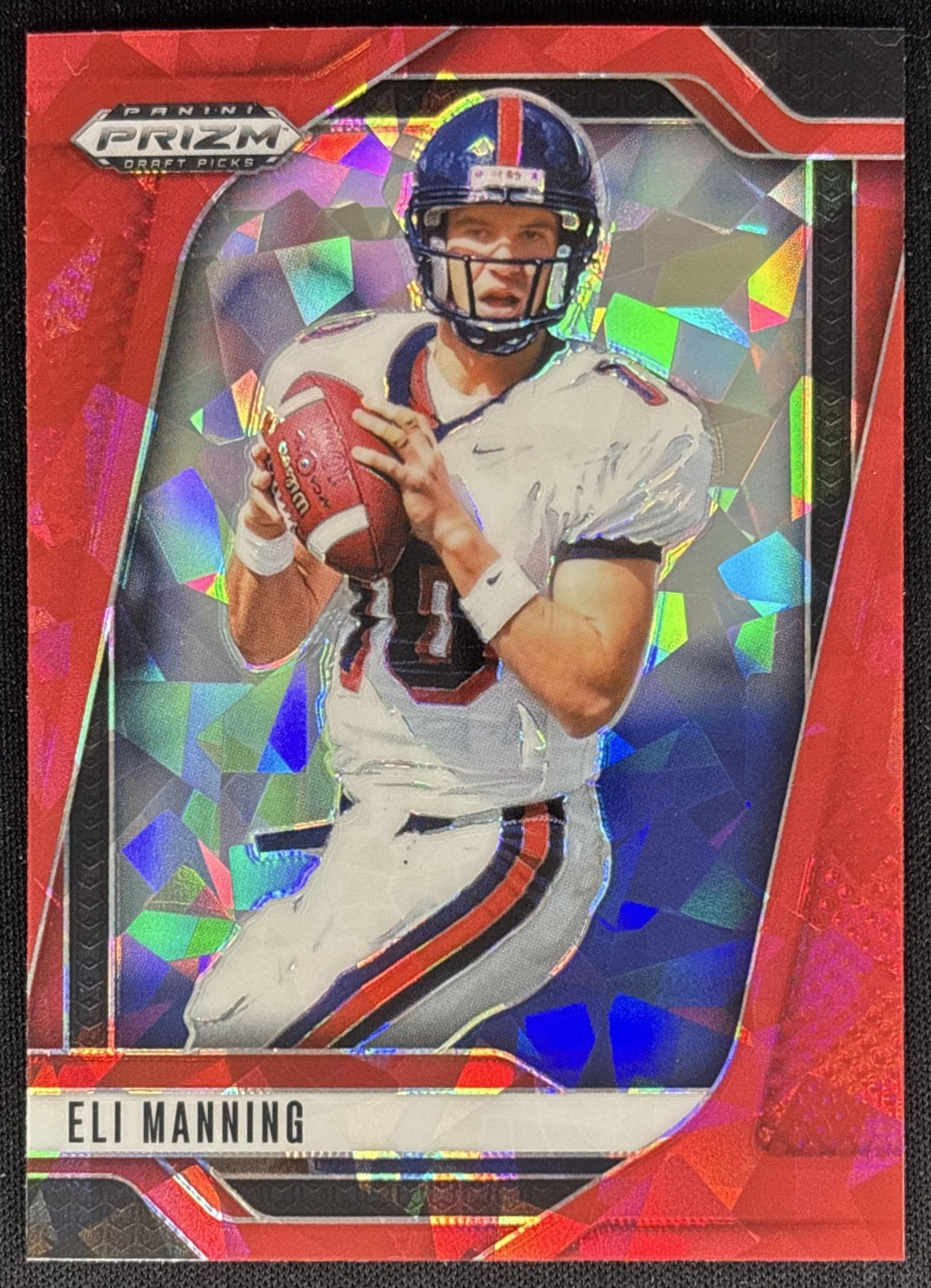 Eli Manning 2025 Panini Prizm Draft Picks Red Ice Rebels Giants Sports Trading Cards