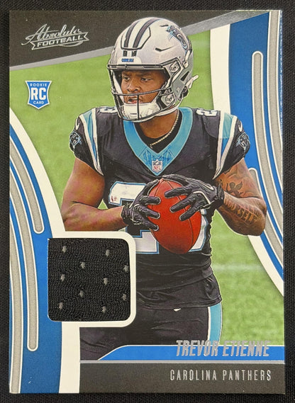 Trevor Etienne 2025 Panini Absolute Rookie Materials Panthers