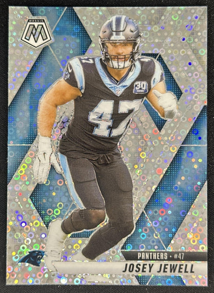 Josey Jewell 2025 Panini Mosaic No Huddle Silver Prizm Panthers Sports Trading Cards