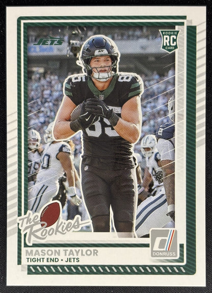 Mason Taylor 2025 Panini Donruss Rookies & Highlights Jets Sports Trading Cards