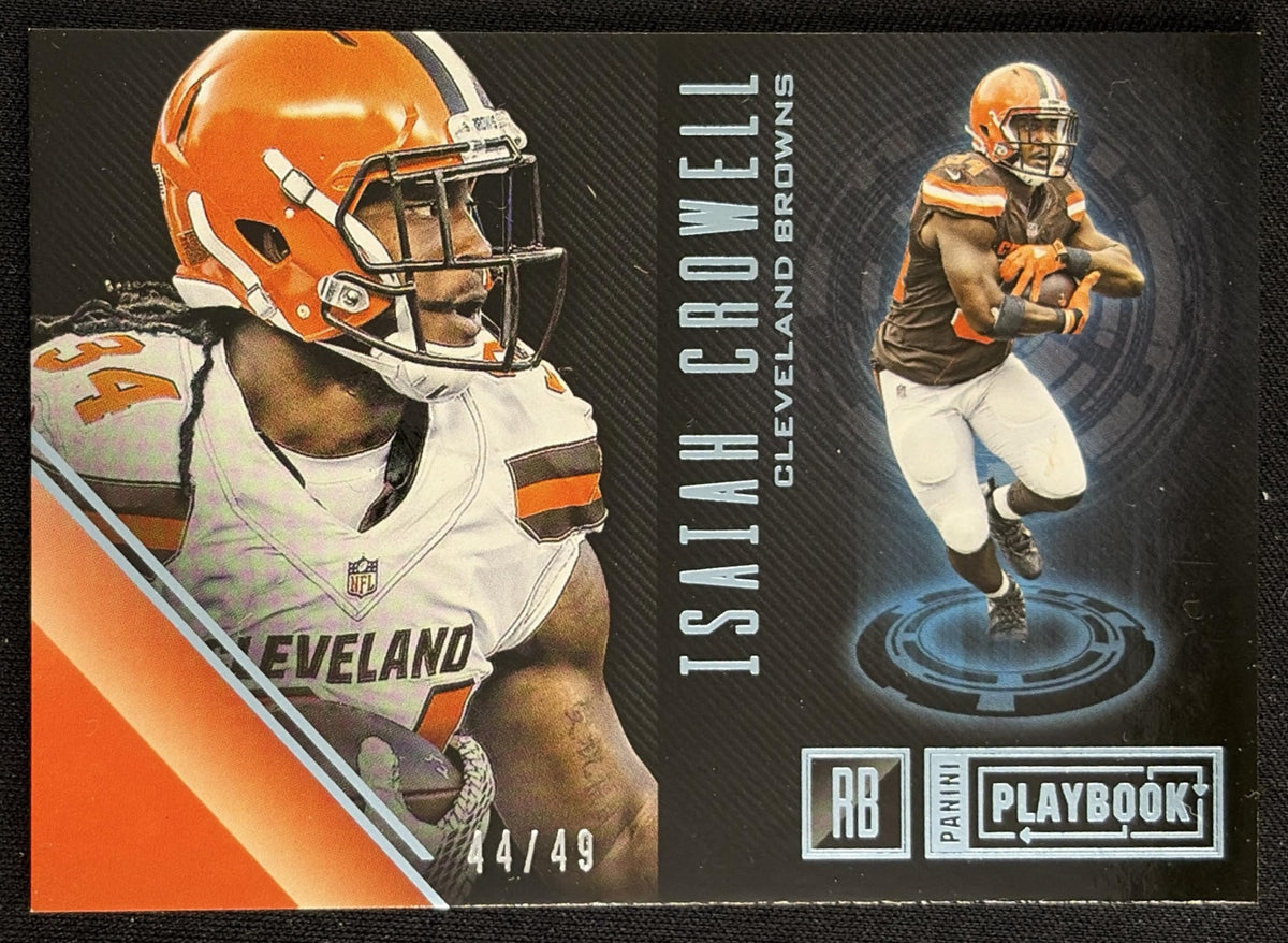 Isaiah Crowell 2016 Panini Playbook Platinum /49 Browns Sports Trading Card