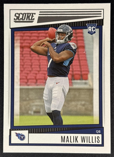 Malik Willis 2022 Panini Score Titans Sports Trading Cards