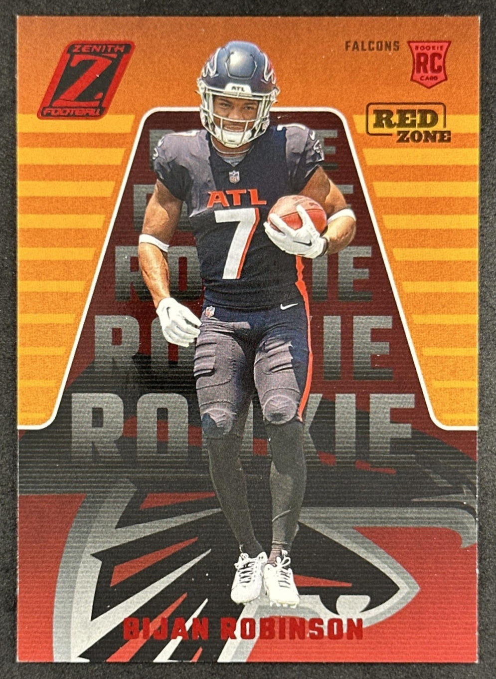 Bijan Robinson 2023 Panini Zenith Red Zone Falcons Sports Trading Card
