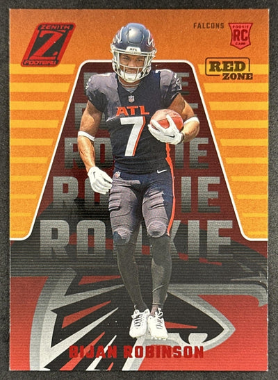 Bijan Robinson 2023 Panini Zenith Red Zone Falcons Sports Trading Card