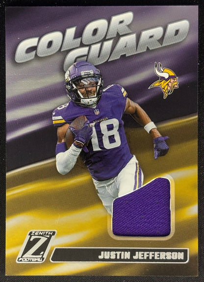 Justin Jefferson 2024 Panini Zenith Color Guard Vikings Default Title Sports Trading Cards