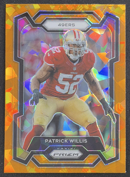 Patrick Willis 2023 Panini Prizm Orange Ice 49ers Sports Trading Card