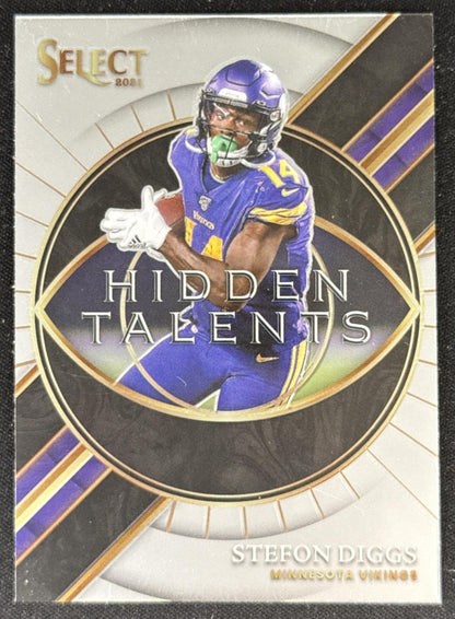 Stefon Diggs 2021 Panini Select Hidden Talents Vikings Default Title Sports Trading Card