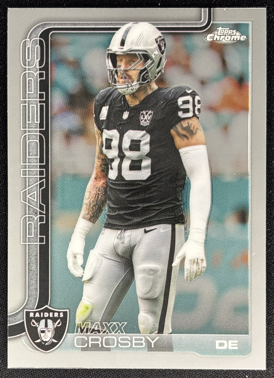 Maxx Crosby 2025 Topps Chrome Raiders Sports Trading Cards