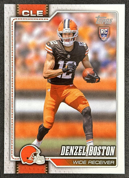 Denzel Boston 2026 Topps Flagship Rookie Browns Sports Trading Card