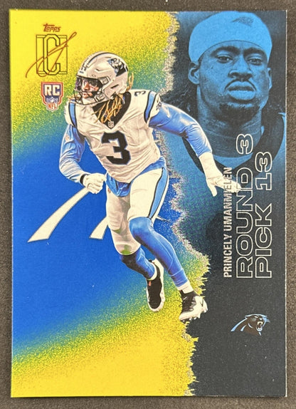 Princely Umanmielen 2025 Signature Class Rookie Blue & Yellow Foil Panthers