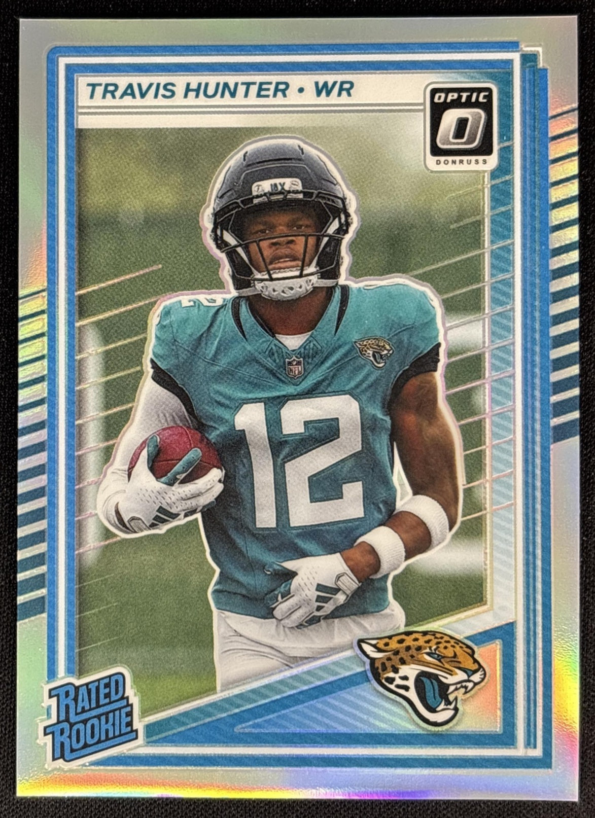 Travis Hunter 2025 Panini Donruss Optic Rated Rookie Holo Prizm Jaguars