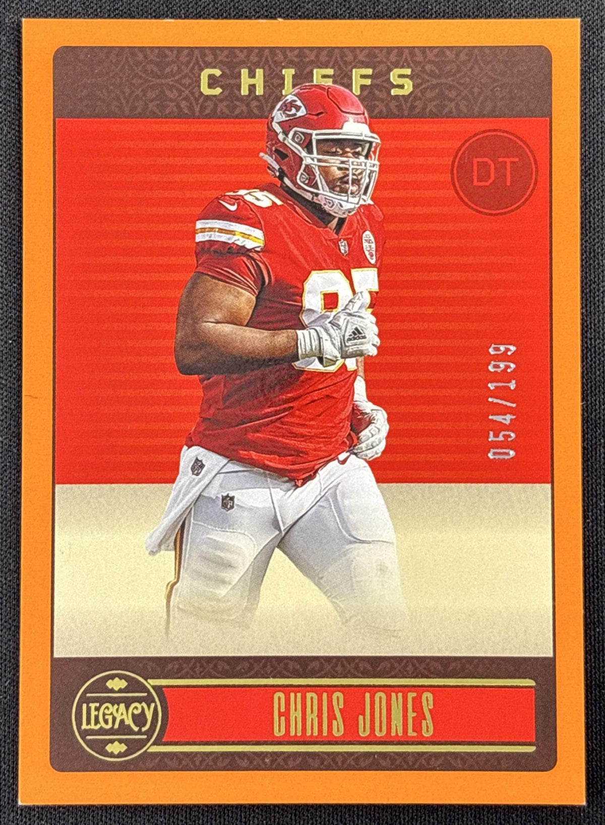 Chris Jones 2023 Panini Legacy Orange /199 Chiefs