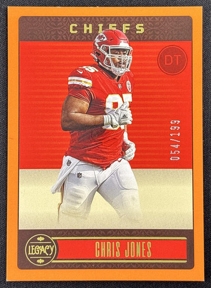 Chris Jones 2023 Panini Legacy Orange /199 Chiefs