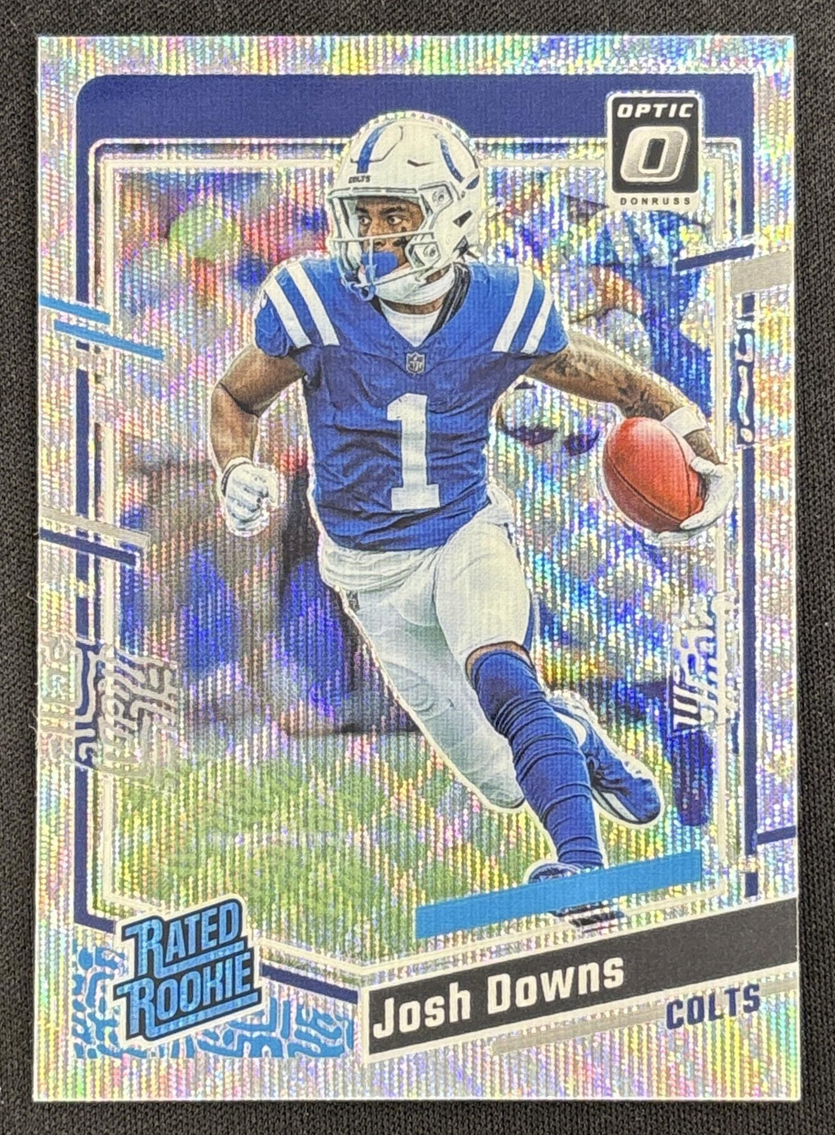 Josh Downs 2023 Panini Donruss Optic Wave Prizm /300 Colts