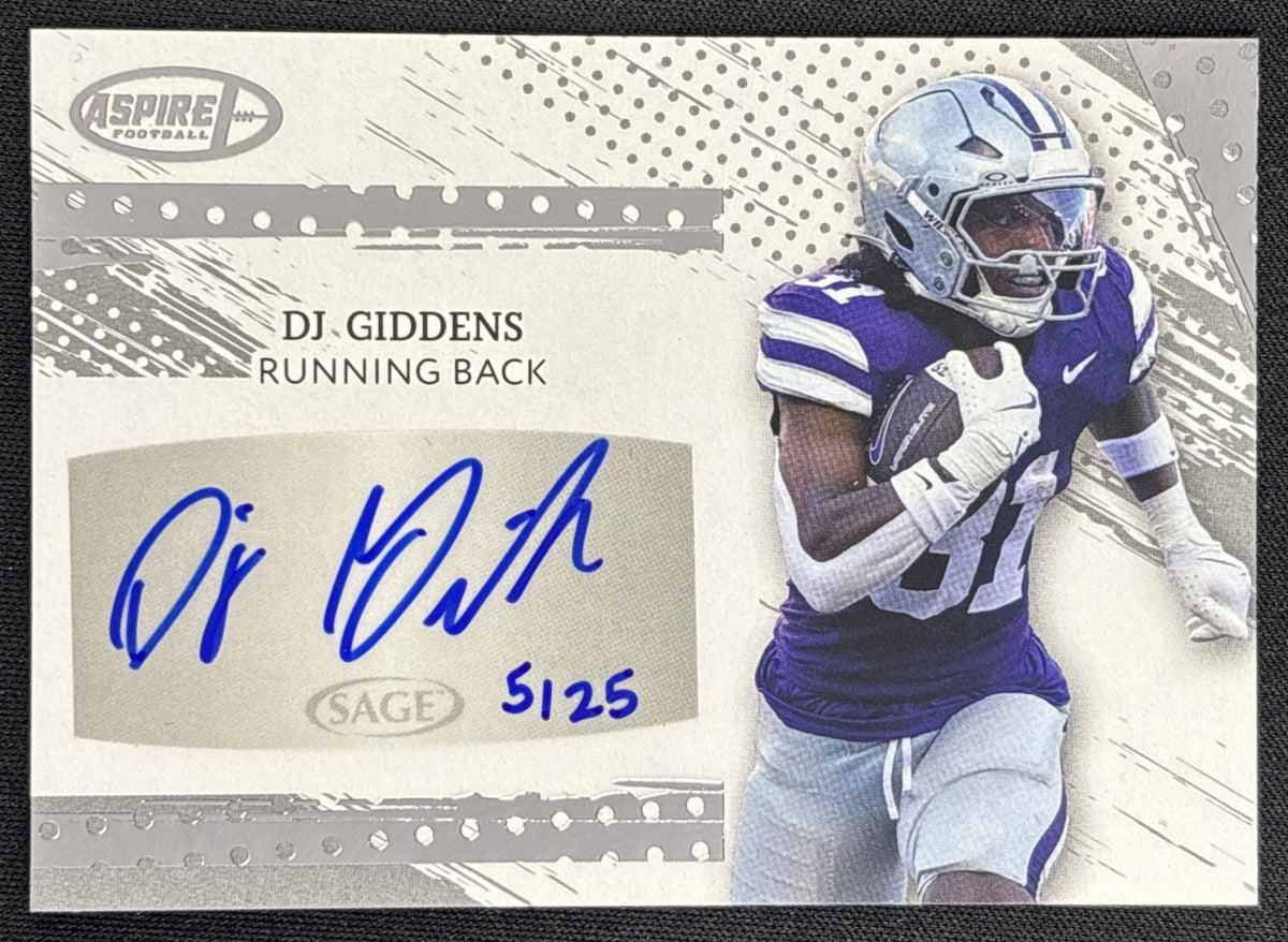 DJ Giddens 2025 SAGE Aspire Auto /25 Colts