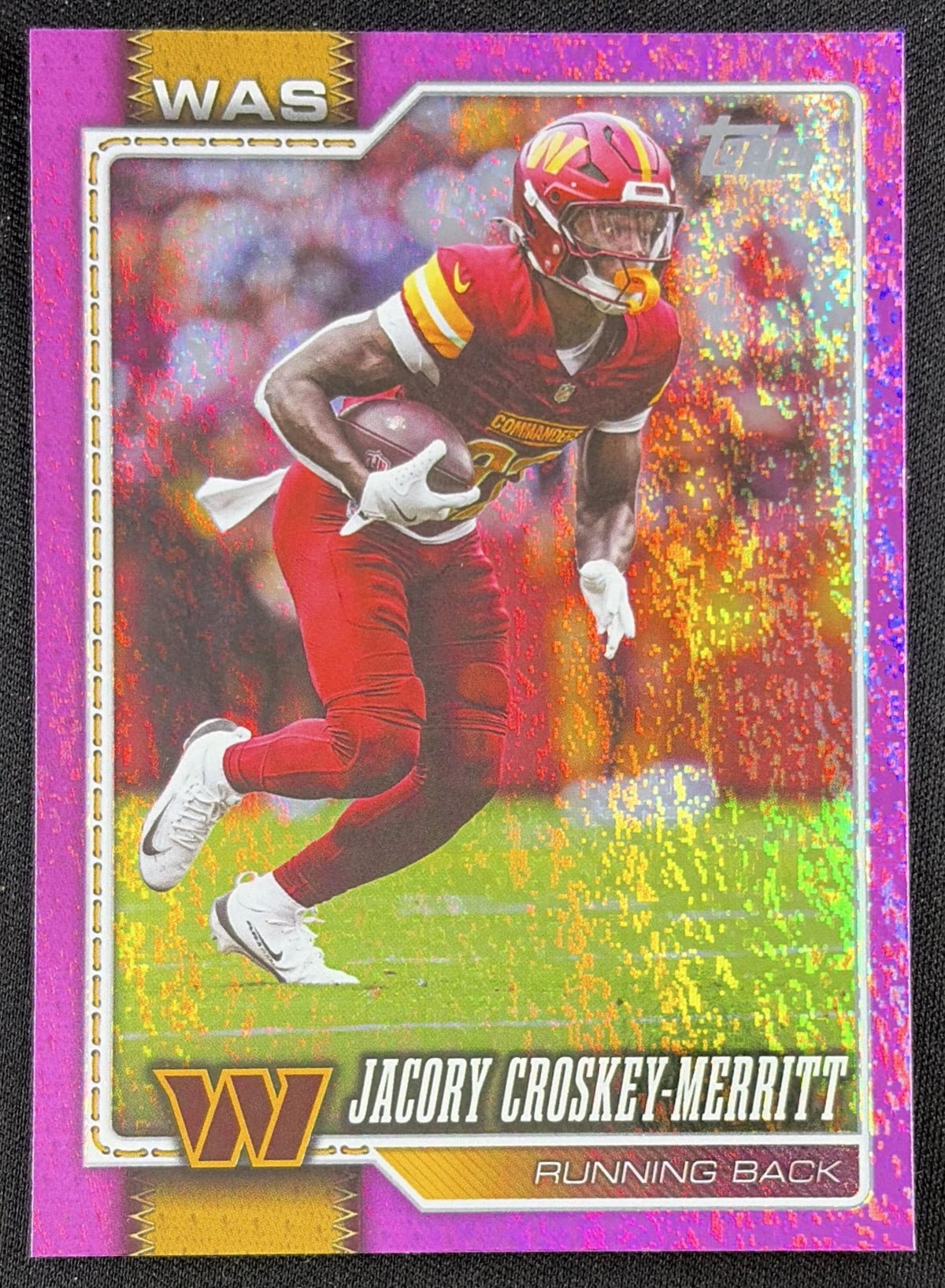 Jacory Croskey-Merritt 2026 Topps Pink Foil Commanders