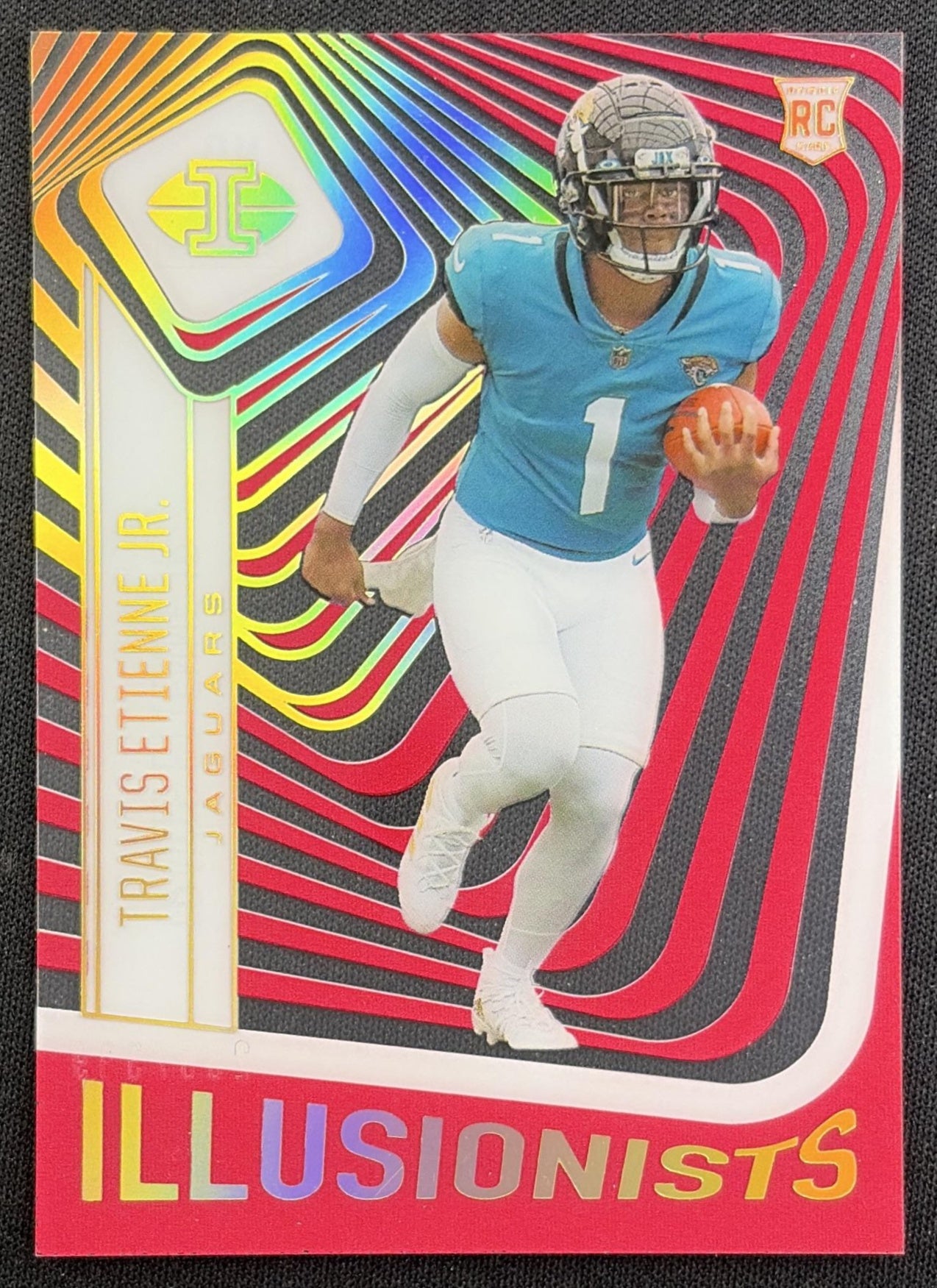 Travis Etienne Jr. 2021 Panini Illusions Illusionists Pink /399 Jaguars Jacksonville Jaguars