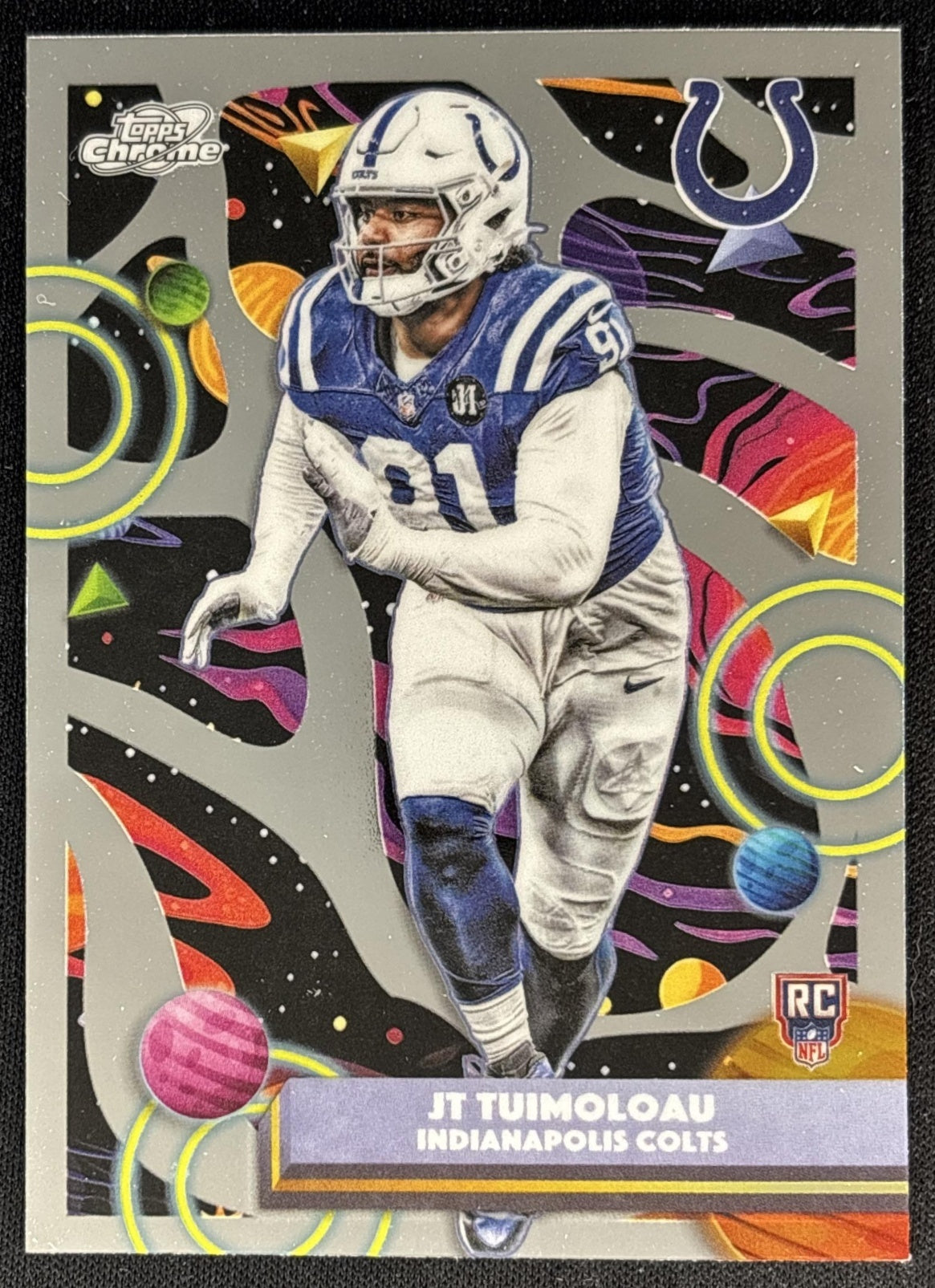 JT Tuimoloau 2025 Topps Cosmic Chrome Colts