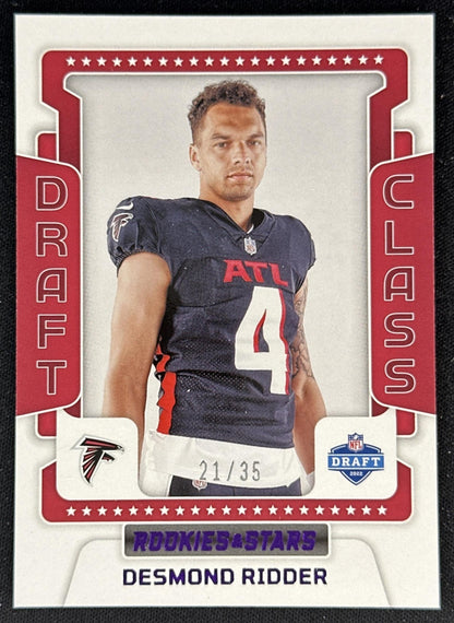 Desmond Ridder Draft Class Rookies & Stars /35 Falcons front