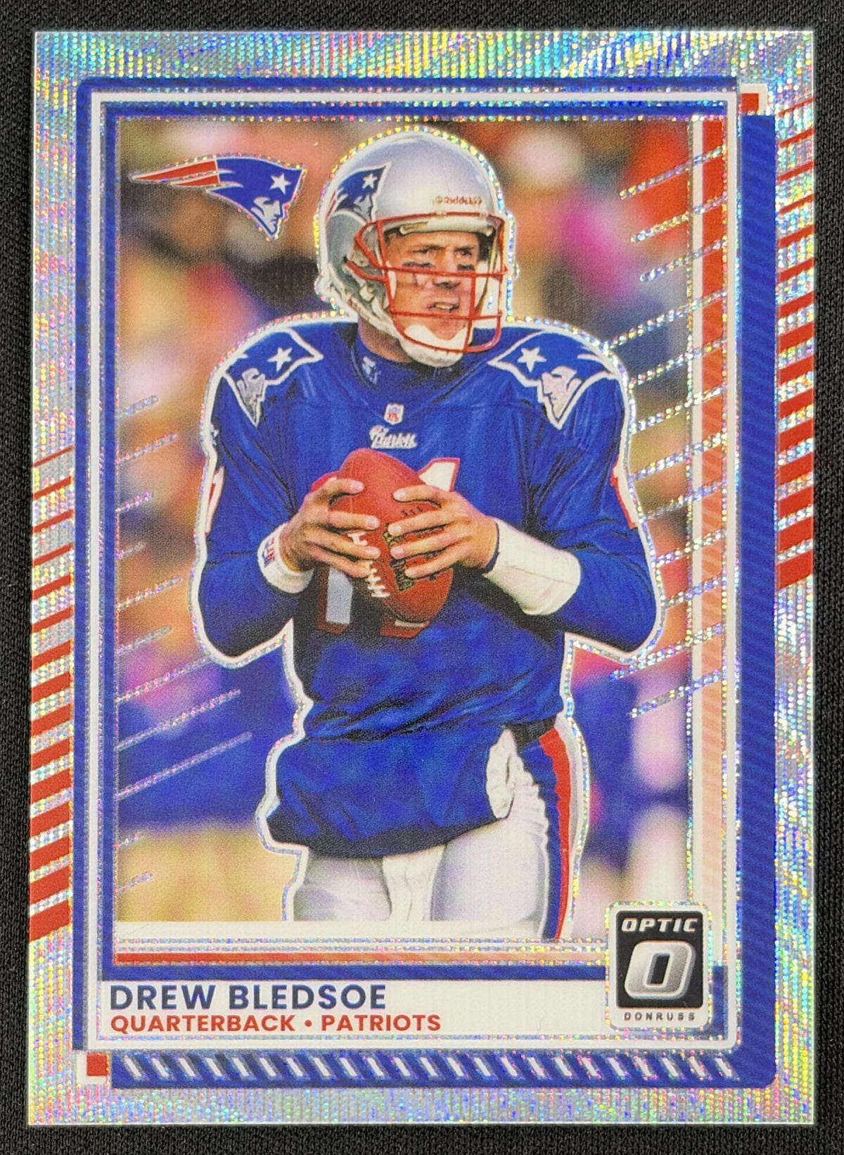 Drew Bledsoe 2025 Panini Donruss Optic Wave Prizm /300 Patriots