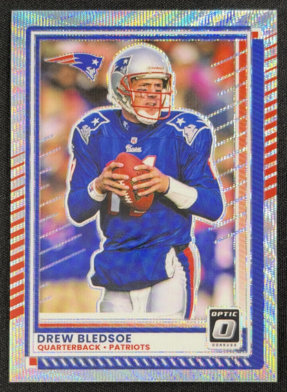 Drew Bledsoe 2025 Panini Donruss Optic Wave Prizm /300 Patriots