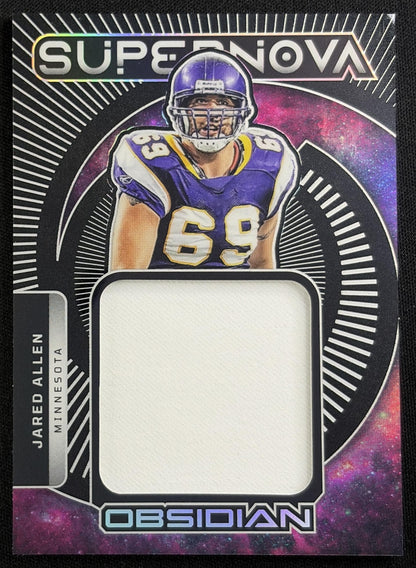 Jared Allen 2026 Panini Obsidian Supernova Swatches Vikings