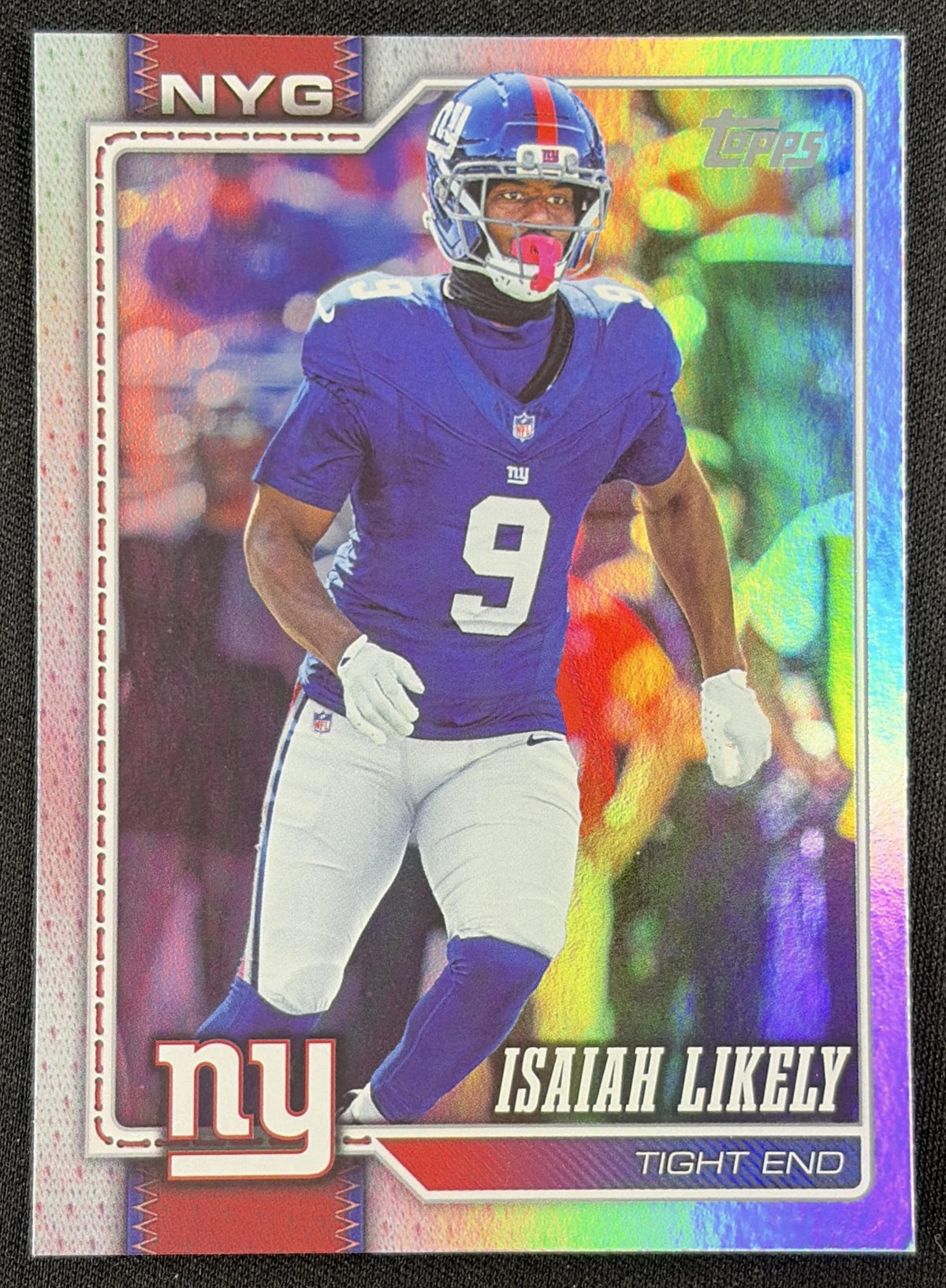 Isaiah Likely 2026 Topps Rainbow Foil Giants