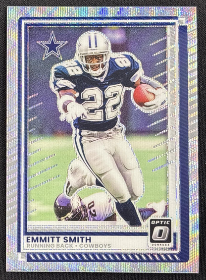 Emmitt Smith 2025 Panini Donruss Optic Wave Prizm /300 Cowboys