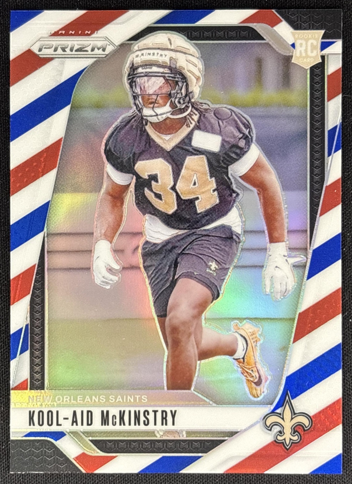 Kool-Aid McKinstry 2024 Panini Prizm Red White and Blue Saints Sports Trading Cards
