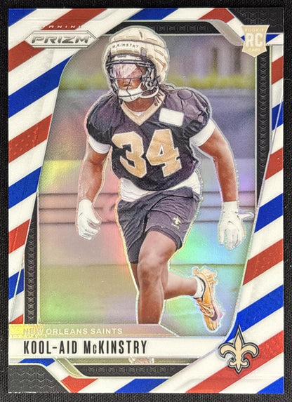 Kool-Aid McKinstry 2024 Panini Prizm Red White and Blue Saints Sports Trading Cards