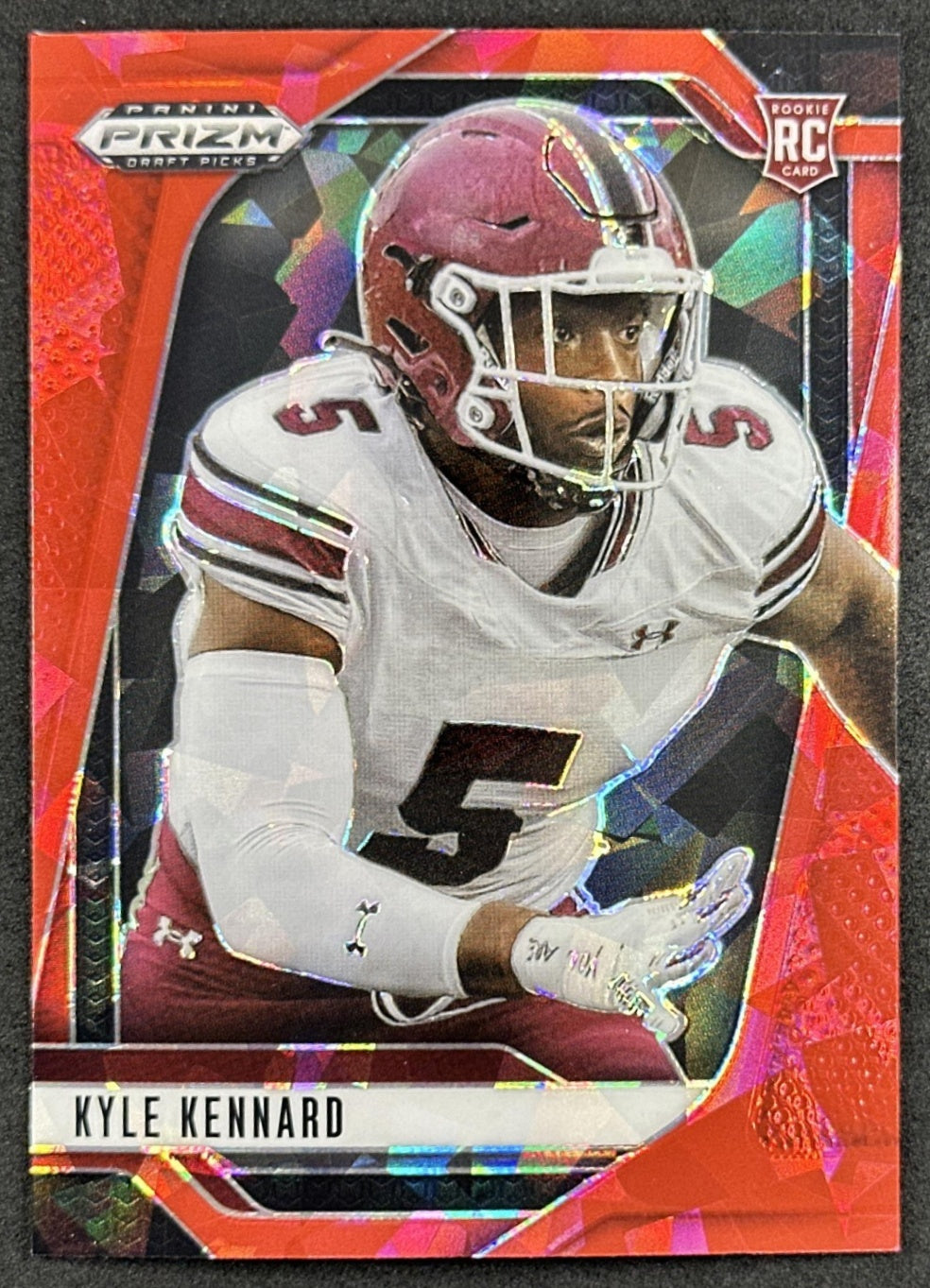 Kyle Kennard 2025 Panini Prizm Draft Picks Red Ice Gamecocks Chargers - Front