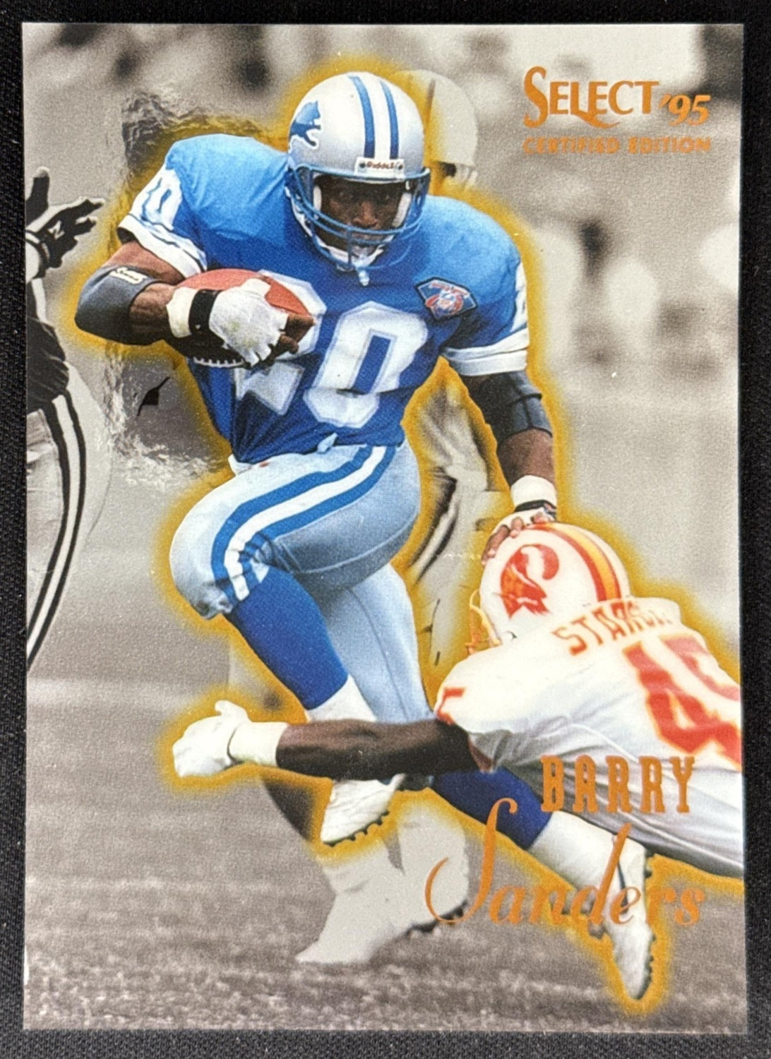 Barry Sanders 1995 Pinnacle Select Certified Lions Sports Trading Card