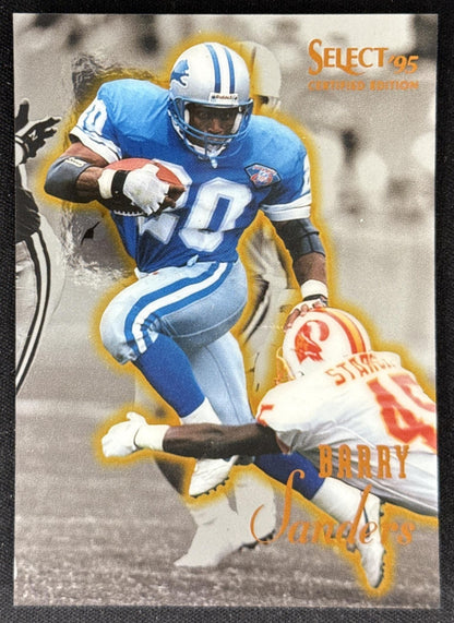 Barry Sanders 1995 Pinnacle Select Certified Lions Sports Trading Card