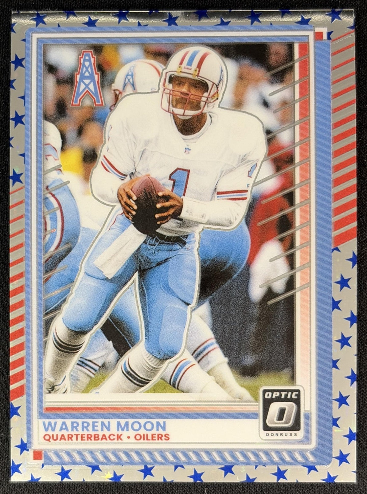 Warren Moon 2025 Panini Donruss Optic Stars Prizm Oilers