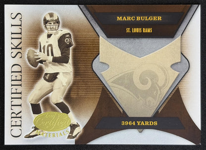 Marc Bulger 2005 Leaf Certified Materials Skills /750 Rams