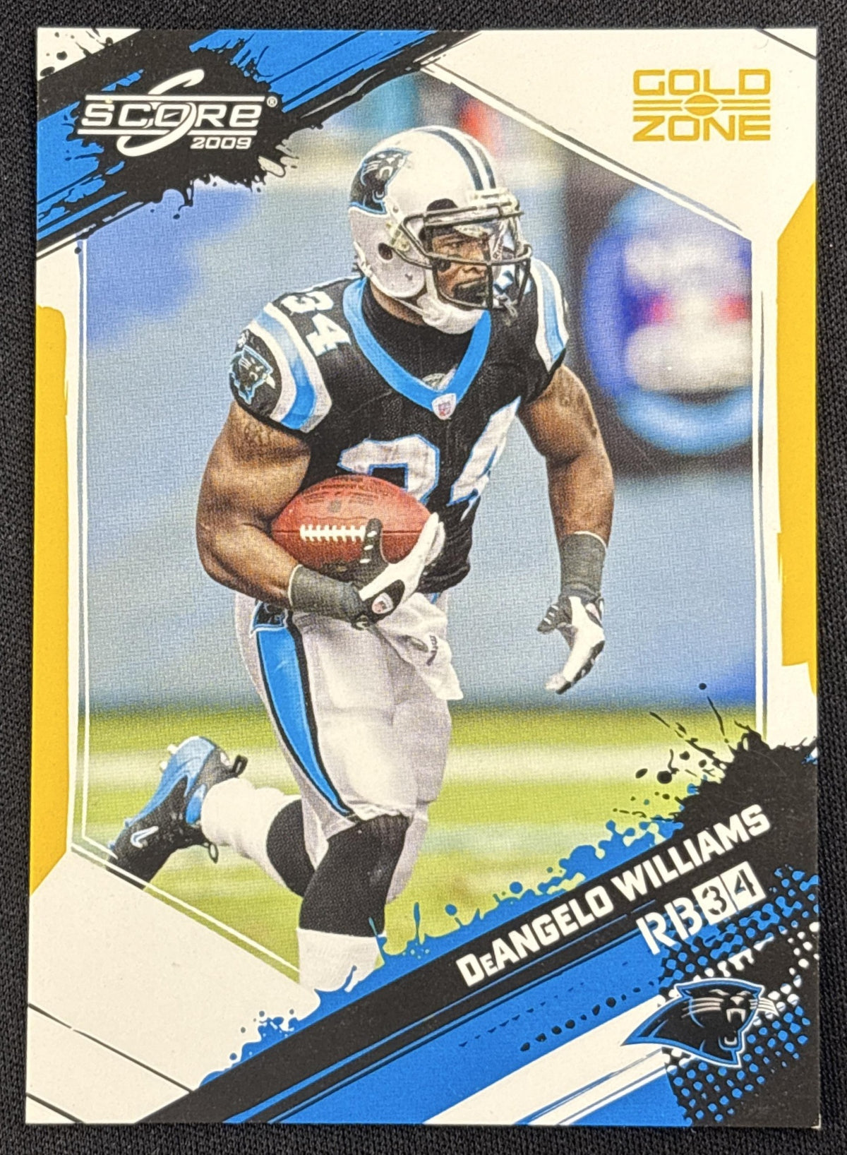 DeAngelo Williams 2009 Panini Score Gold Zone /249 Panthers