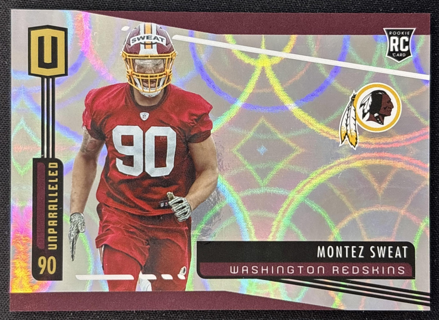 Montez Sweat 2019 Panini Unparalleled Infinite /150 Redskins Front