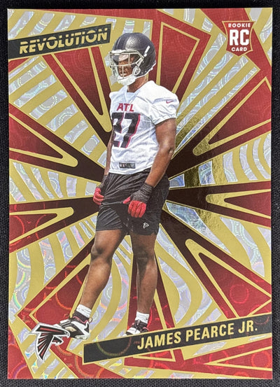 James Pearce Jr. 2025 Panini Revolution Rookies Groove Falcons Sports Trading Cards