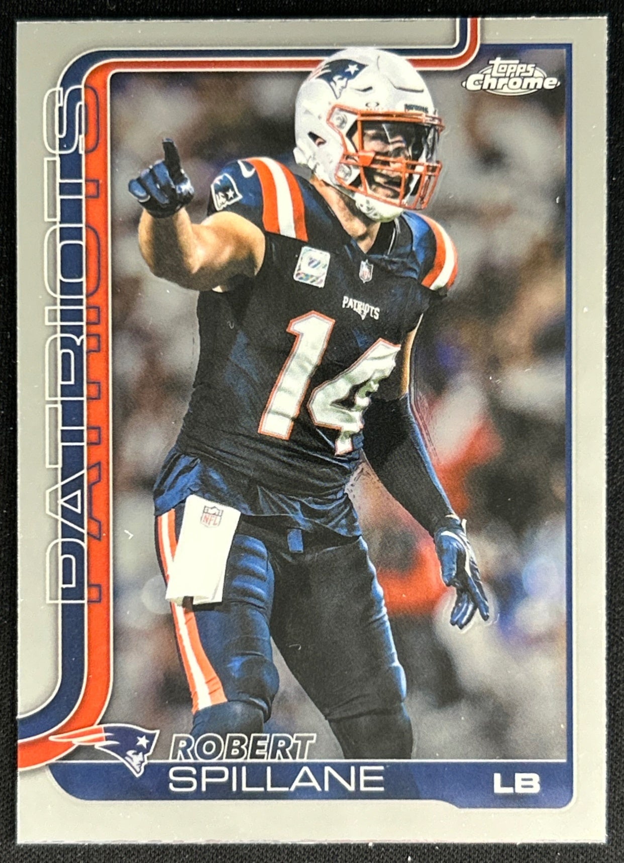 Robert Spillane 2025 Topps Chrome Patriots Default Title Sports Trading Cards