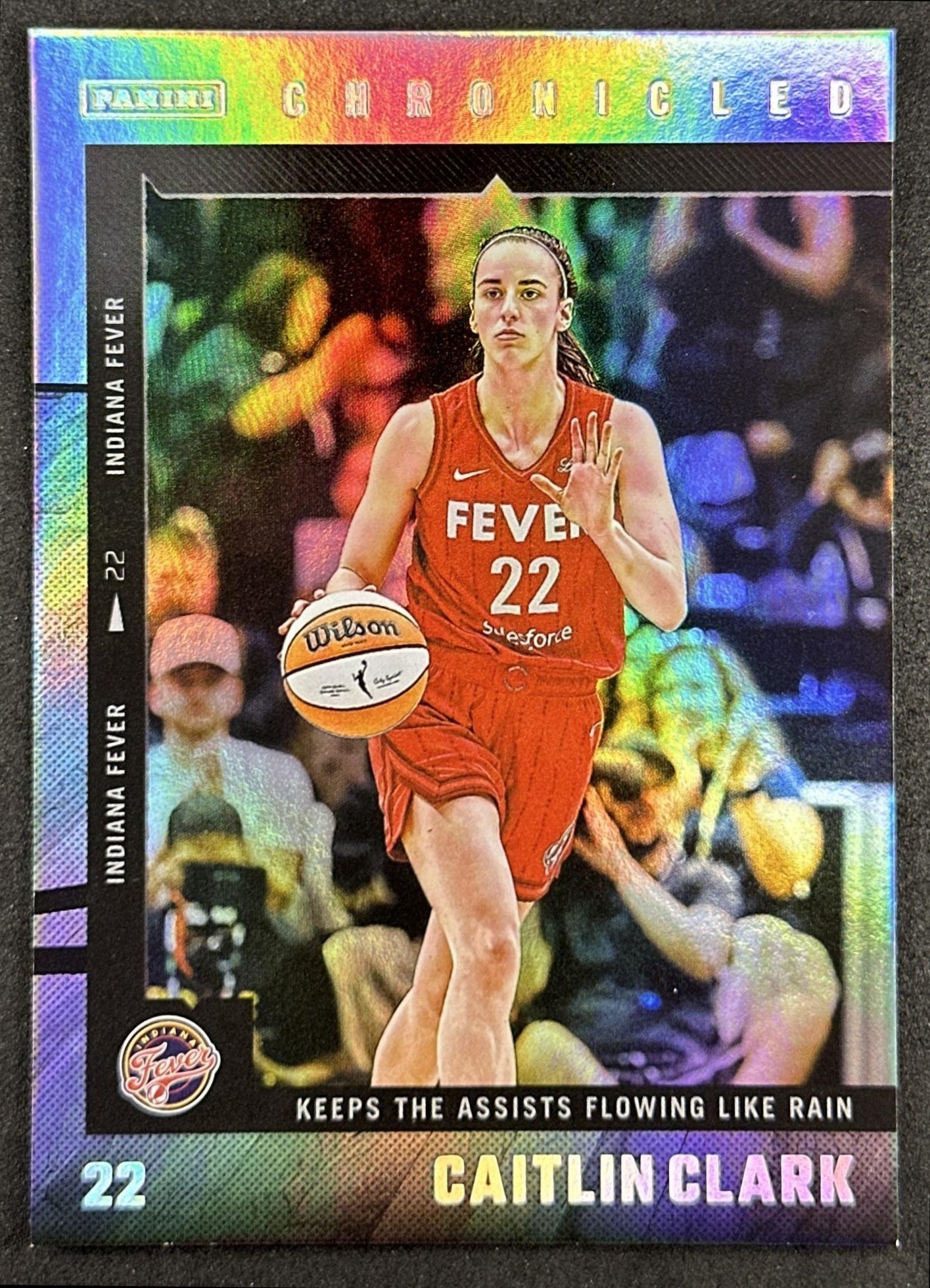 Caitlin Clark 2025 Panini Chronicled WNBA Holo Fever 43 Indiana Fever