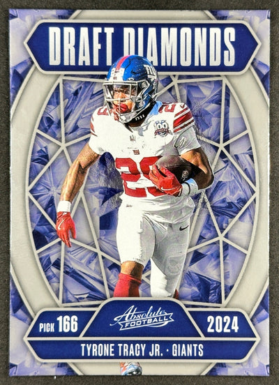 Tyrone Tracy Jr. 2025 Absolute Draft Diamonds Giants Sports Trading Card