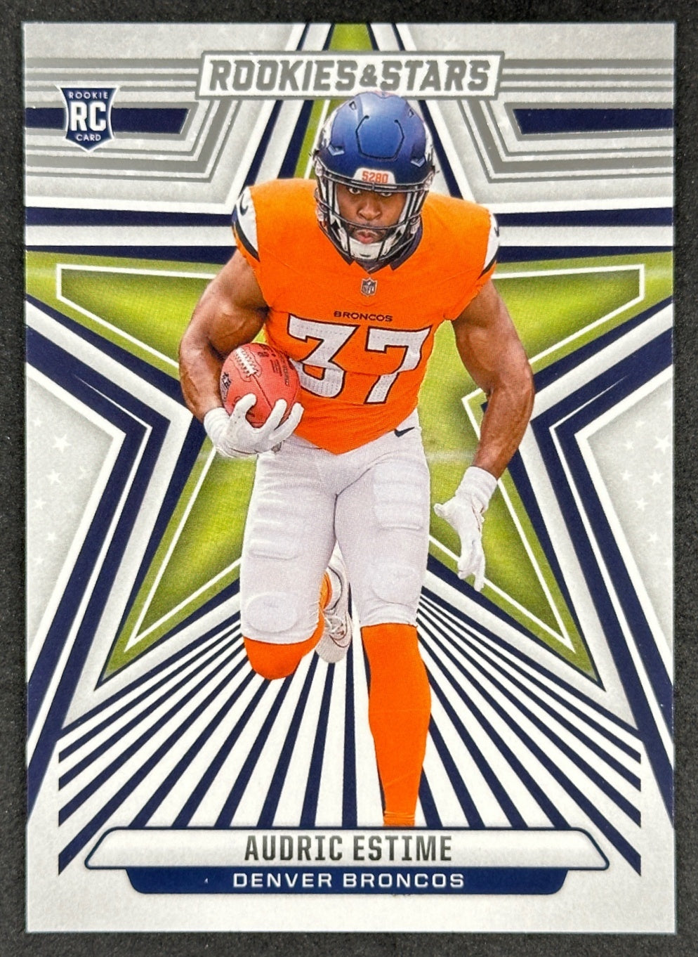 Audric Estime 2024 Rookies & Stars Broncos Sports Trading Card