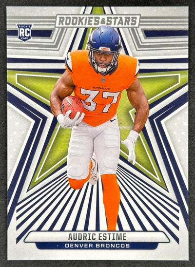 Audric Estime 2024 Rookies & Stars Broncos Sports Trading Card