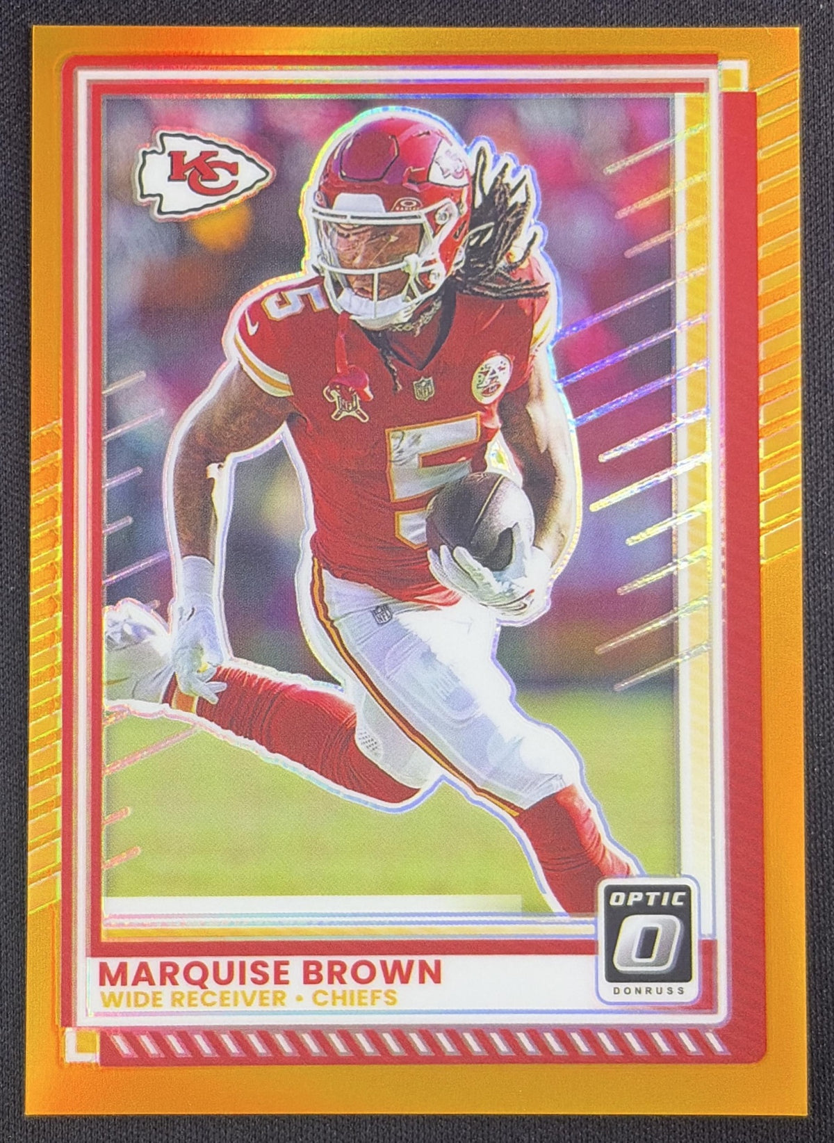 Marquise Brown 2025 Panini Donruss Optic Orange Prizm /299 Chiefs
