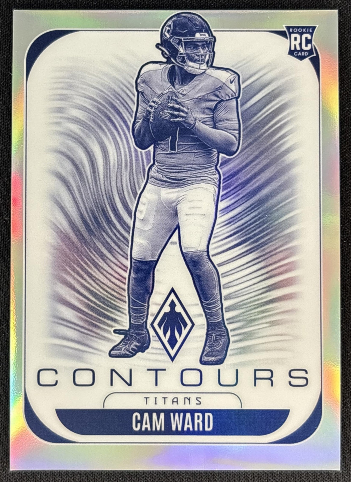 Cam Ward 2025 Panini Phoenix Contours Titans front