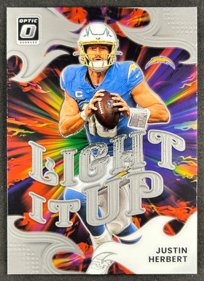Justin Herbert 2025 Donruss Optic Light It Up Chargers