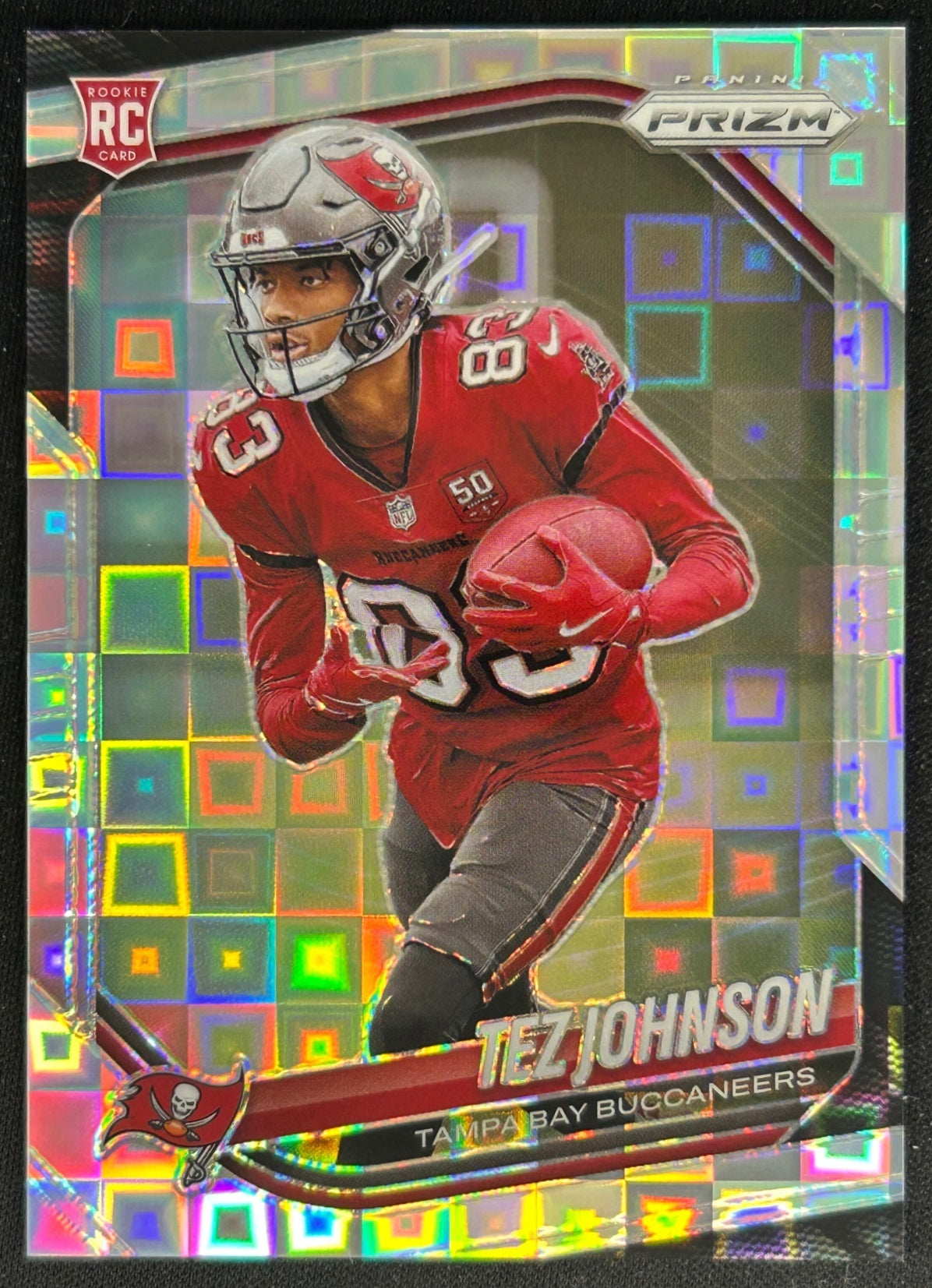 Tez Johnson 2025 Panini Prizm Pandora /400 Buccaneers Sports Trading Cards