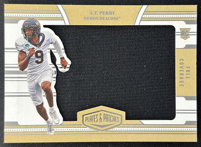 A.T. Perry 2023 Panini Chronicles Draft Picks Plates and Patches Full Coverage Front